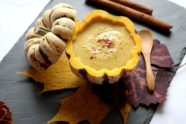 Velouté de patidou au morbier 