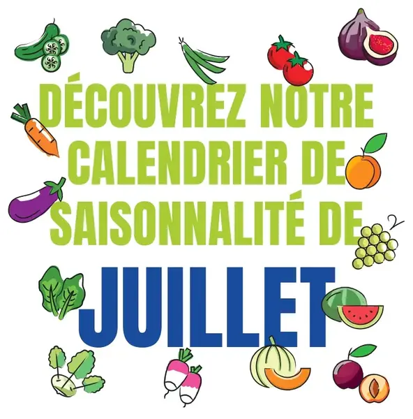 Découvrez notre calendrier de saisonnalité de Juillet 2024 ! Découvrez notre calendrier de saisonnalité de Juillet 2024 !